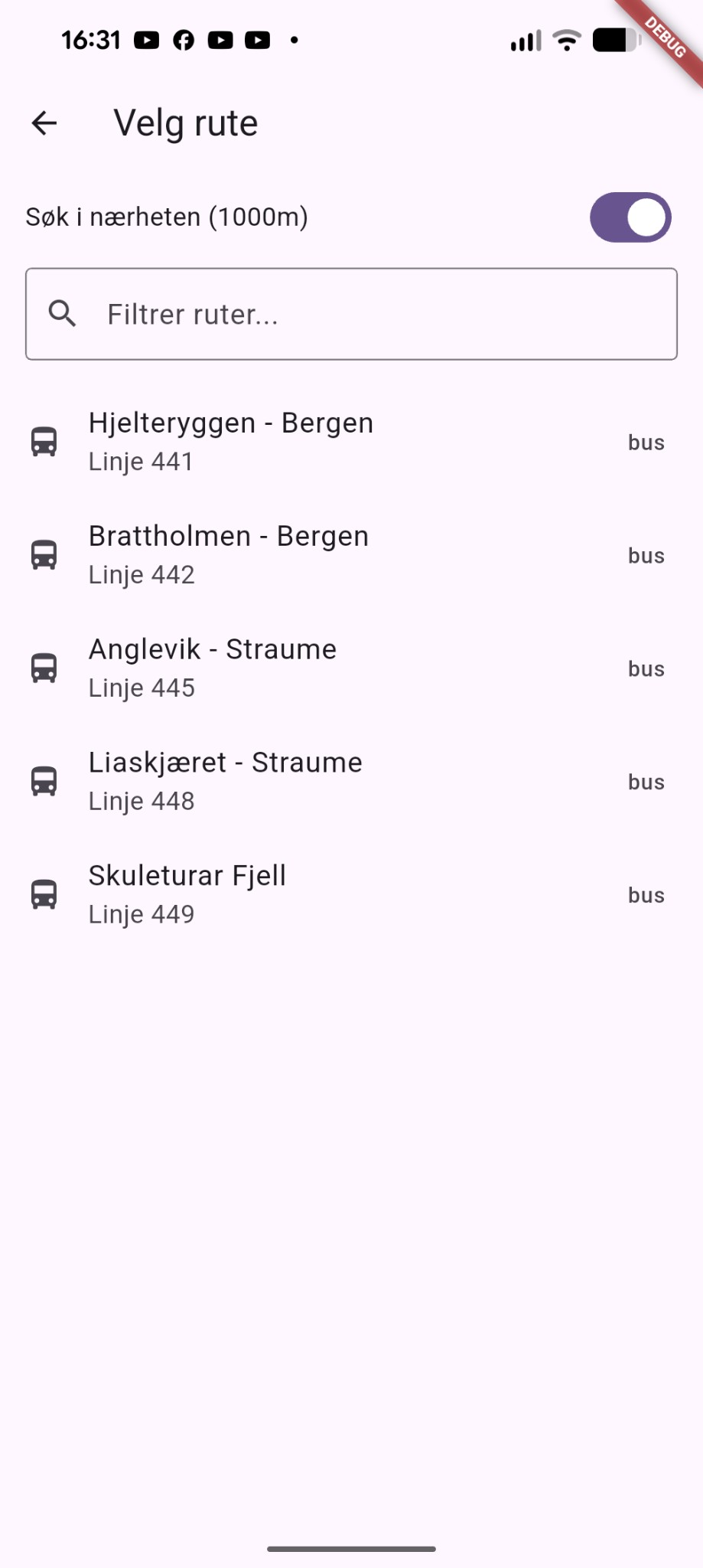 Sleepy Bus – Velg rute